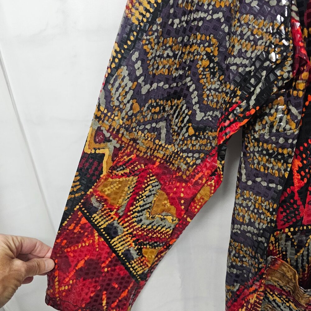 Ruby Rd. Jacket Bomber Snakeskin Flat Sequin Zip … - image 6